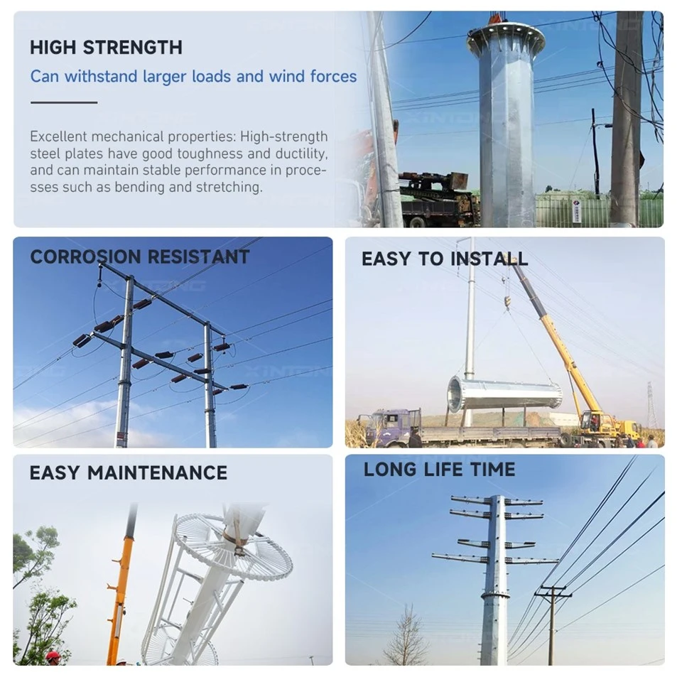 Steel Electrical Transmission Pole high quality Steel Electrical Transmission Pole high quality