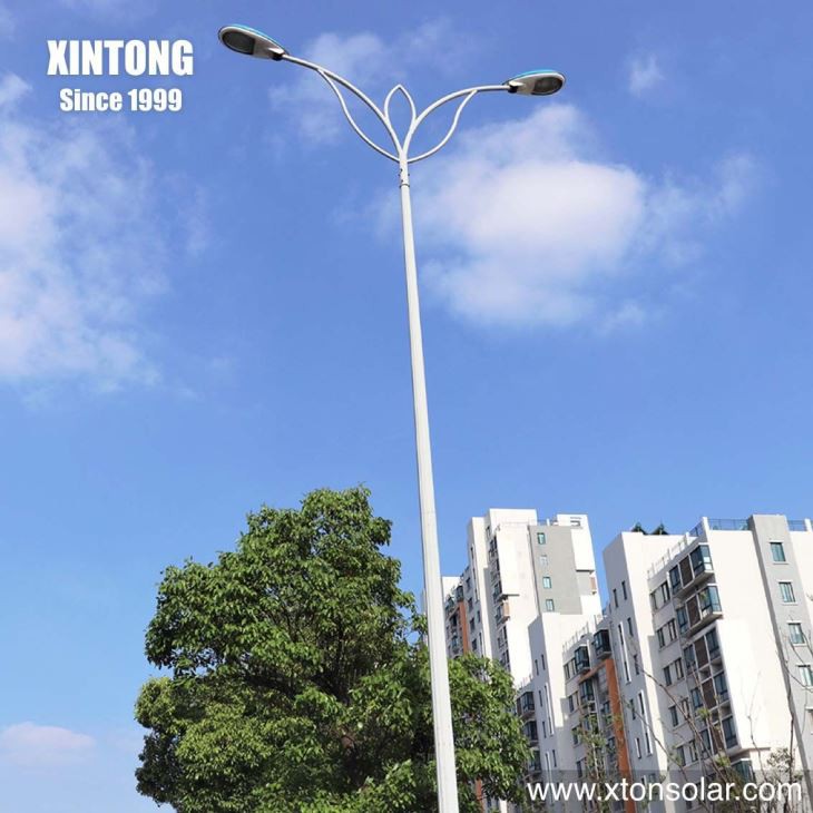 8m Galvanized Street Lighting Pole