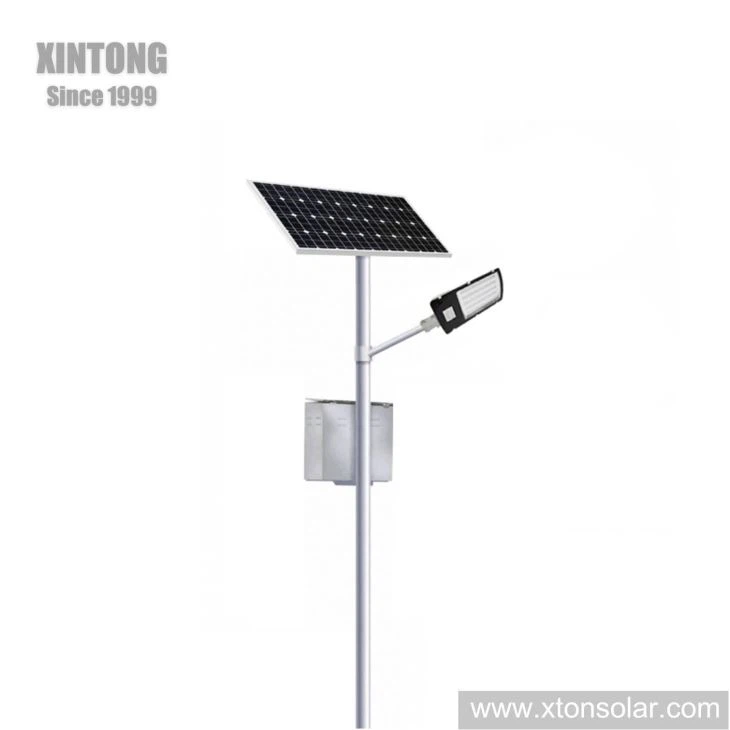LED solarno ulično svjetlo s olovnom baterijom obješeno